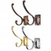 Retro Zinc Alloy Mount Hooks Towel Clothes Hat Coat Hanger for Door Wall