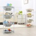 4 Tiers Kitchen Vegetable Storage Basket Multi  Functional Fruits Rack Floor Shelf