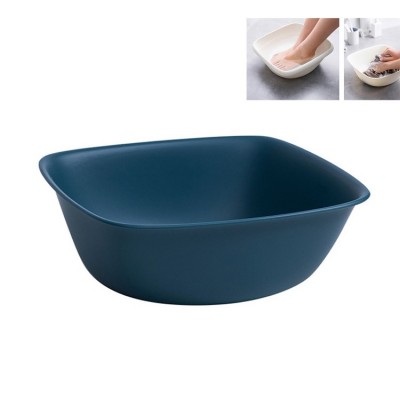 5 PCS Small Home Dormitory Cute Square Laundry Washing Vegetable Wash Basin  28 28×28 28x10cm  Dark Blue