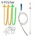 Kitchen Pipe Dredge Hook Sewer Toilet Anti  Blocking Sink Dredge Kit  Style  6 PCS Set  1M