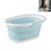 Rectangle Mop Cleaning Bucket For Household Foldable Mop Bucket  Blue