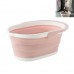 Rectangle Mop Cleaning Bucket For Household Foldable Mop Bucket  Pink