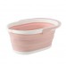 Rectangle Mop Cleaning Bucket For Household Foldable Mop Bucket  Pink