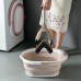 Rectangle Mop Cleaning Bucket For Household Foldable Mop Bucket  Pink