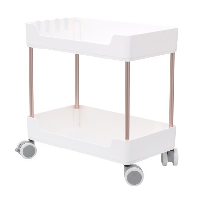 2 3 4 Tier Kitchen Shelf Bathroom Arrangement Rack Floor Rack Crevice Storage Shelf Movable Trolley with Wheel Storage Rack