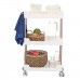 2 3 4 Tier Kitchen Shelf Bathroom Arrangement Rack Floor Rack Crevice Storage Shelf Movable Trolley with Wheel Storage Rack