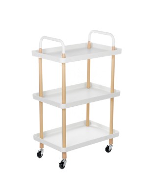 Square 3  story Nordic Movable Shelf Wrought Iron Living Room Tea Art Round Trolley Kitchen Bathroom Storage Rack