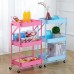 Storage Rack Trolley Free Installation 3  Layer for kitchen Bathroom Office Supplies